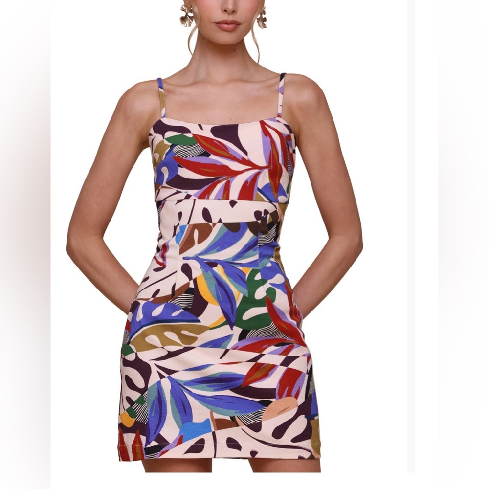 Avec Les Filles Multicolor Floral Dress